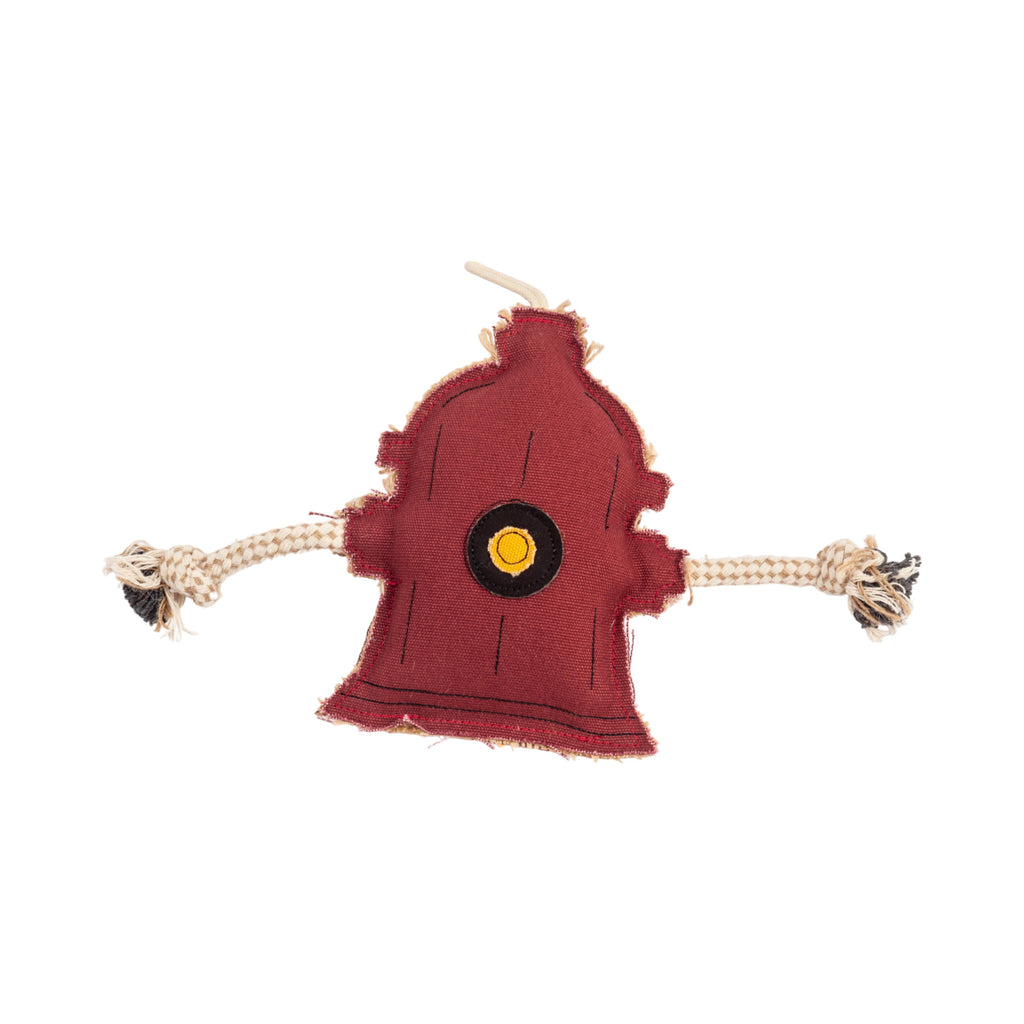 Country Living Canvas & Jute Fire Hydrant Dog Chew Toy – Durable, Safe and Non - Toxic - Mac's Got More