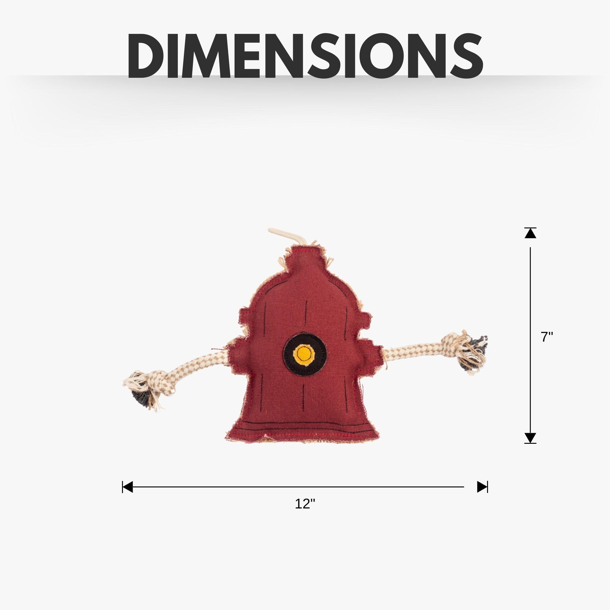 Country Living Canvas & Jute Fire Hydrant Dog Chew Toy – Durable, Safe and Non - Toxic - Mac's Got More