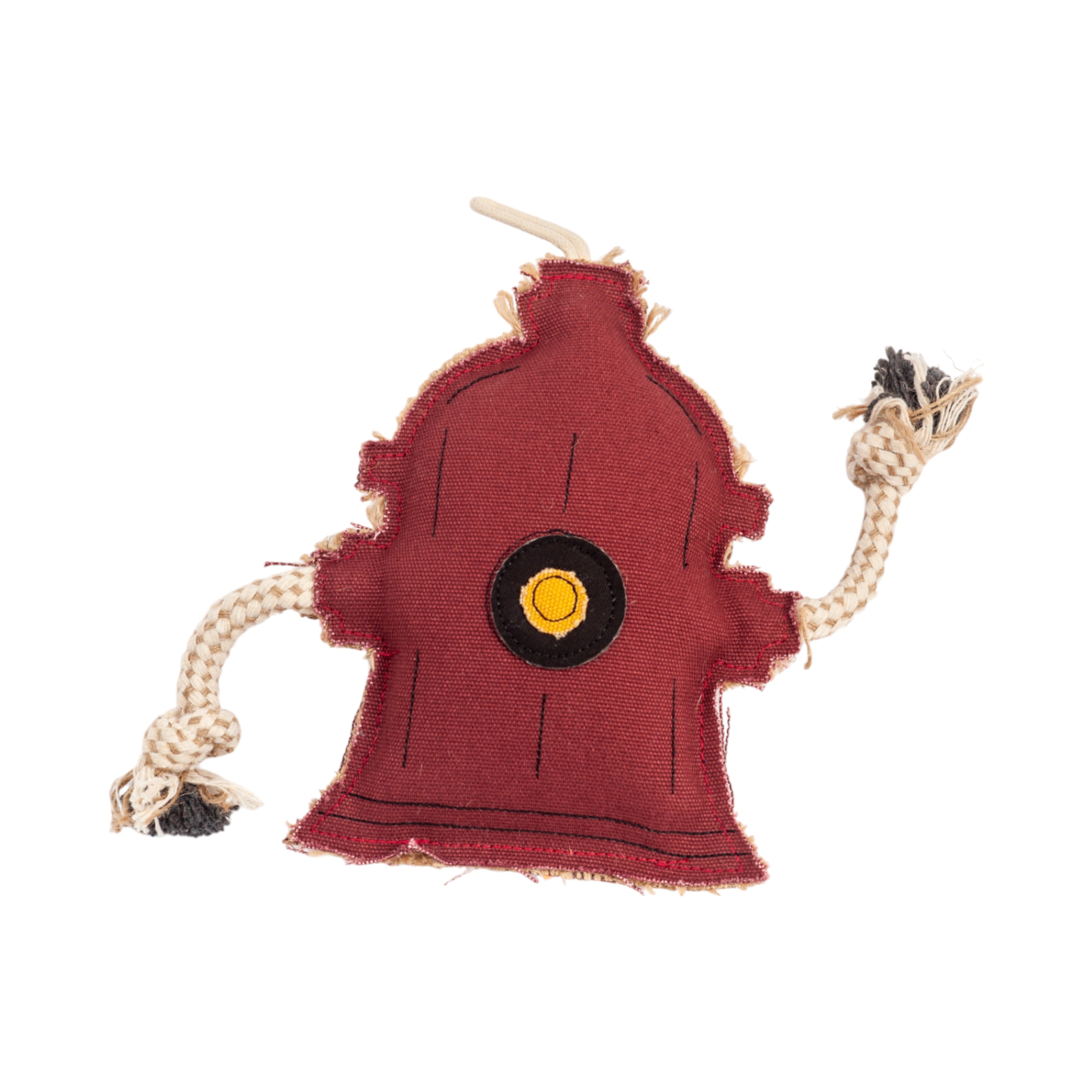 Country Living Canvas & Jute Fire Hydrant Dog Chew Toy – Durable, Safe and Non - Toxic - Mac's Got More