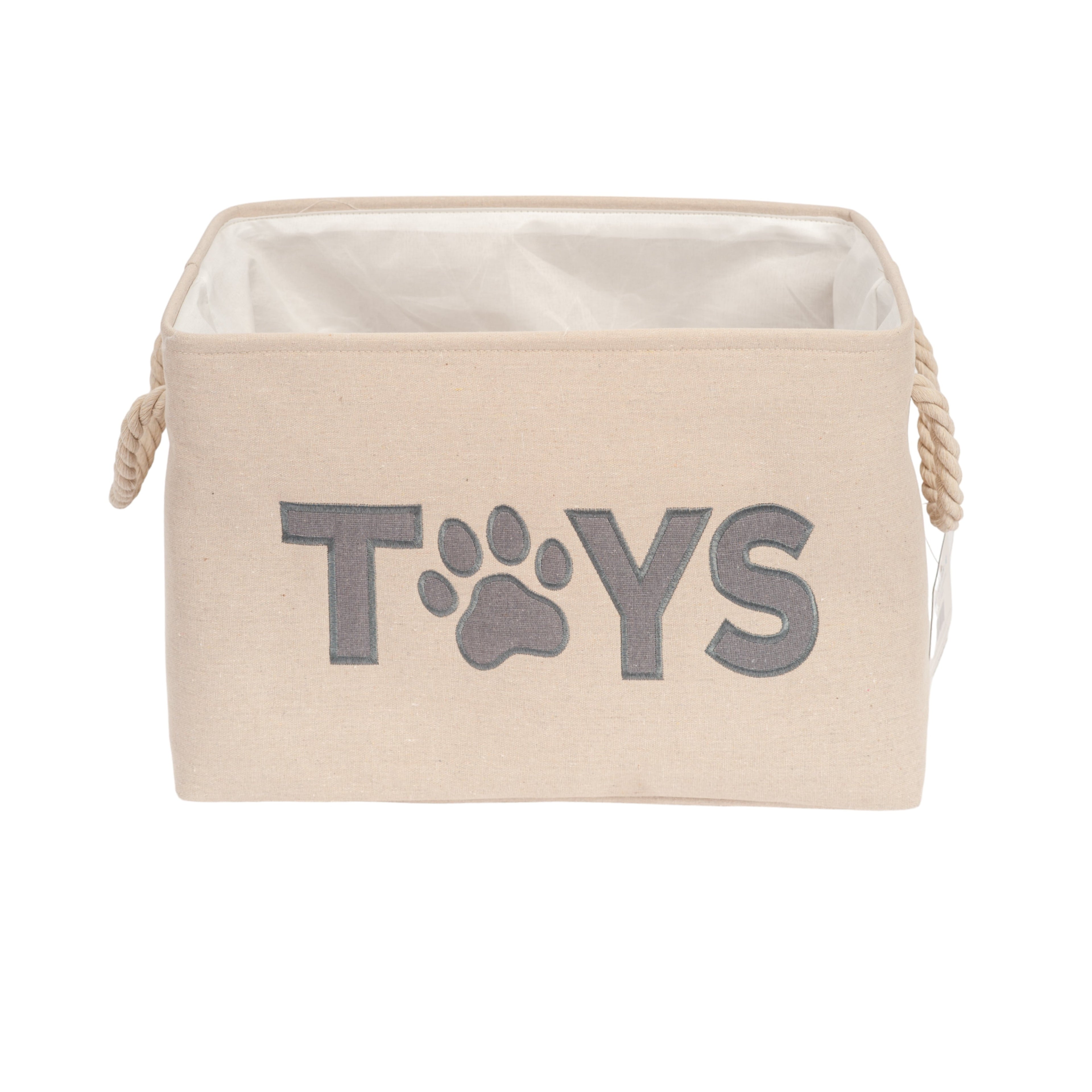 Country Living Foldable Fabric Dog Toy Storage Bin - Convenient Organizer for Pet Accessories - Mac's Got More