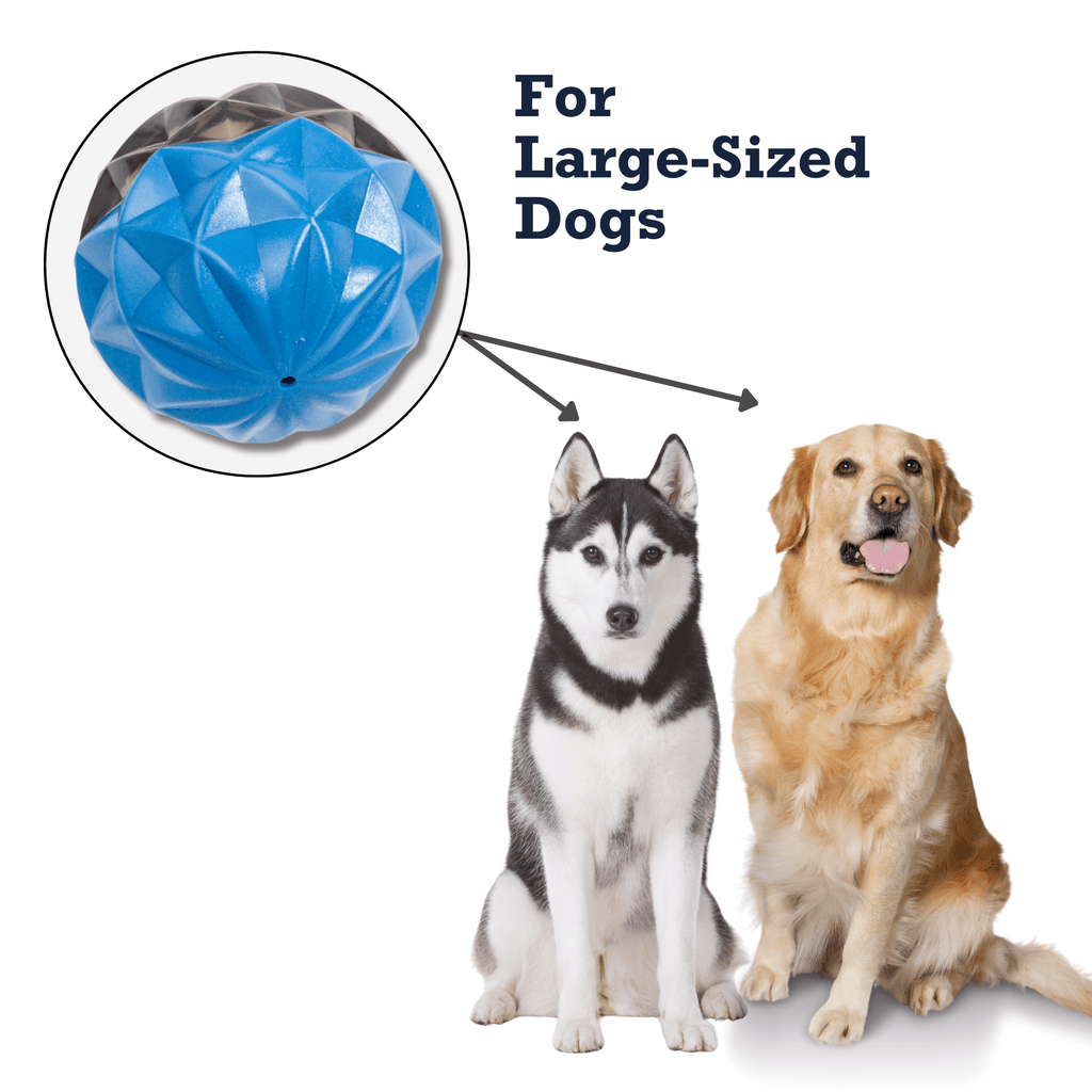 Country Living Geometric Textured Ball Dog Chew Toy, Interactive Rubber Toy for Mental Stimulation – Large - Mac's Got More