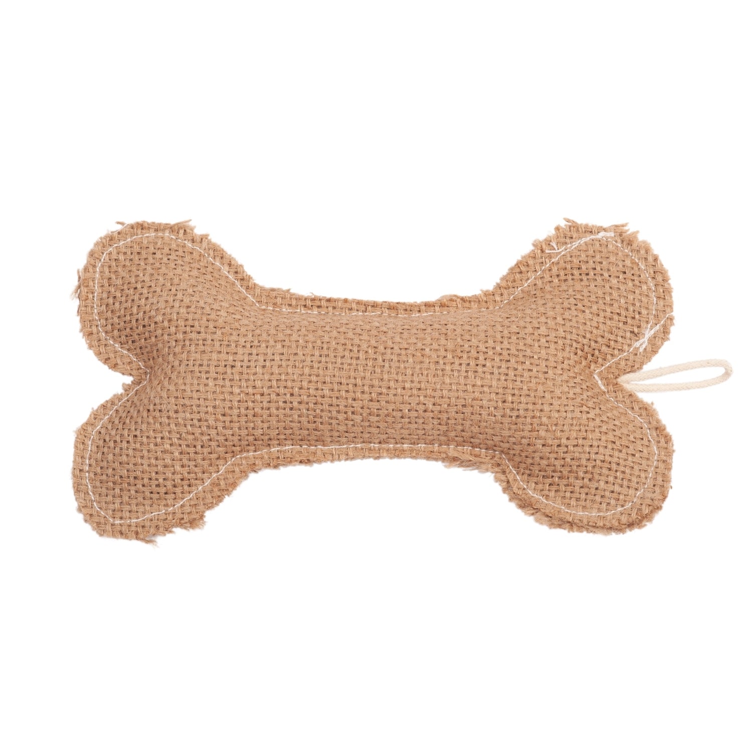 Country Living Jean Leather - Jute Bone Pillow Dog Chew Toy – Durable, Safe and Non - Toxic - Mac's Got More