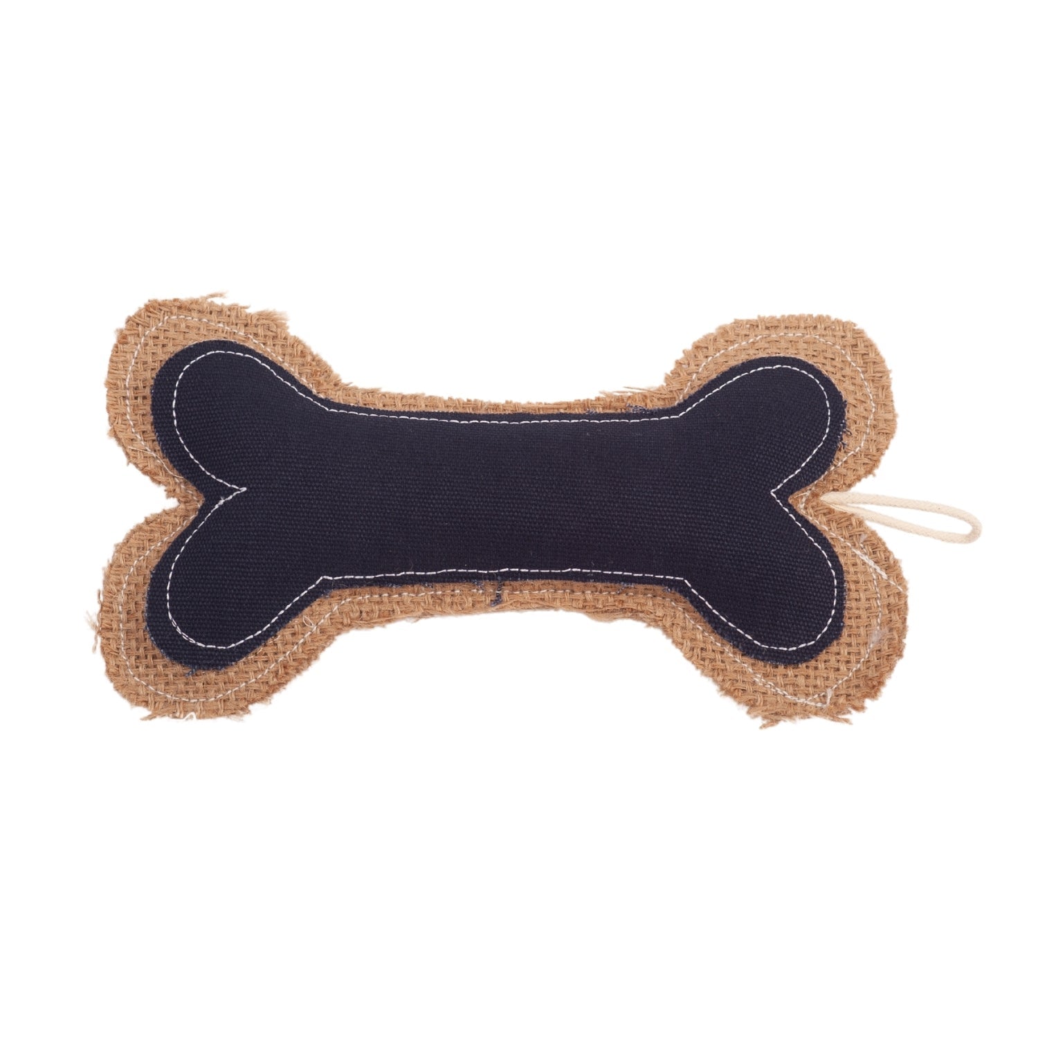 Country Living Jean Leather - Jute Bone Pillow Dog Chew Toy – Durable, Safe and Non - Toxic - Mac's Got More