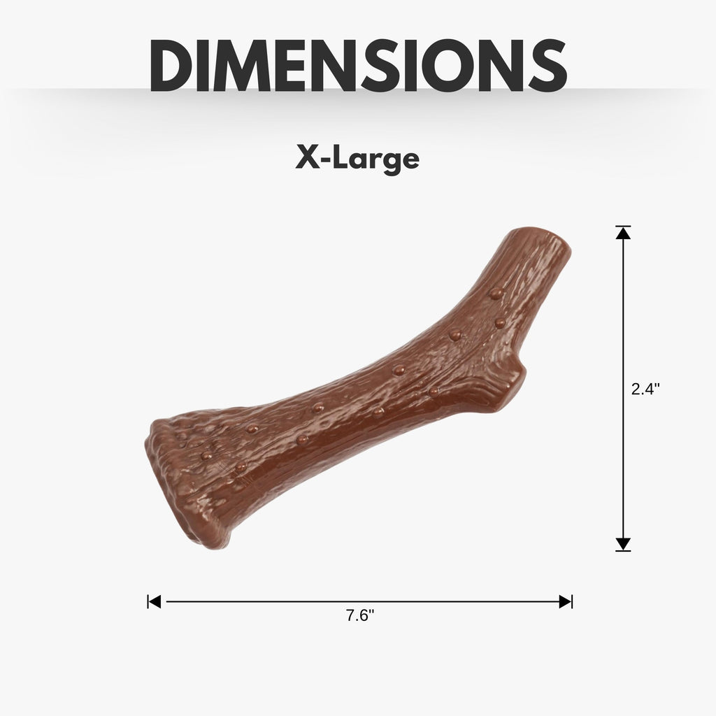 Country Living Nylon Antler Dog Chew Toy – with Natural Chicken Flavor - Mac's Got More