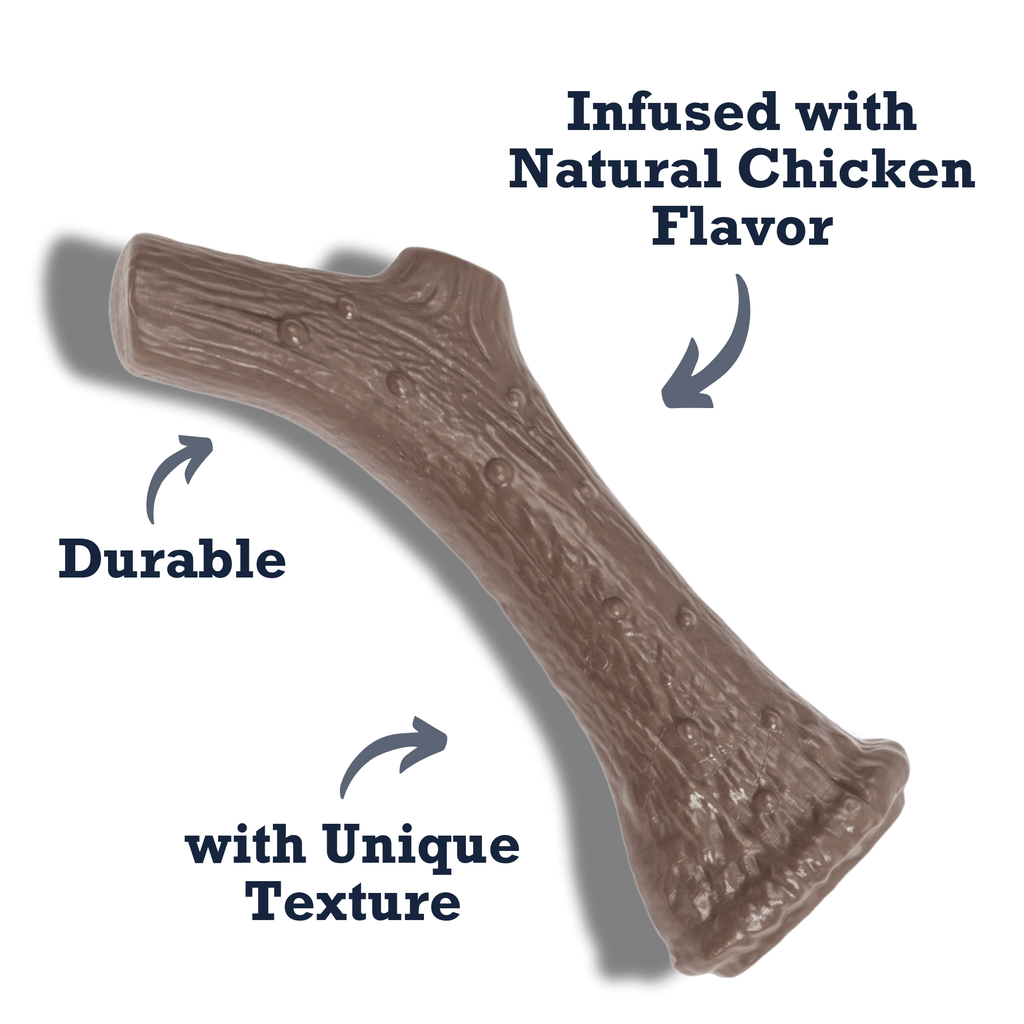 Country Living Nylon Antler Dog Chew Toy – with Natural Chicken Flavor - Mac's Got More