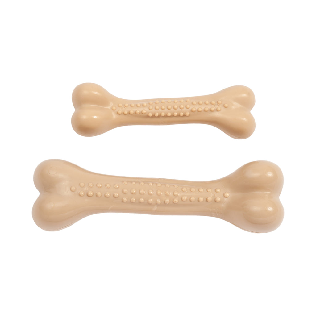 Country Living Nylon Chew Bone Toy for Dogs (Chicken - Flavored), Ideal for Heavy Chewers - Mac's Got More