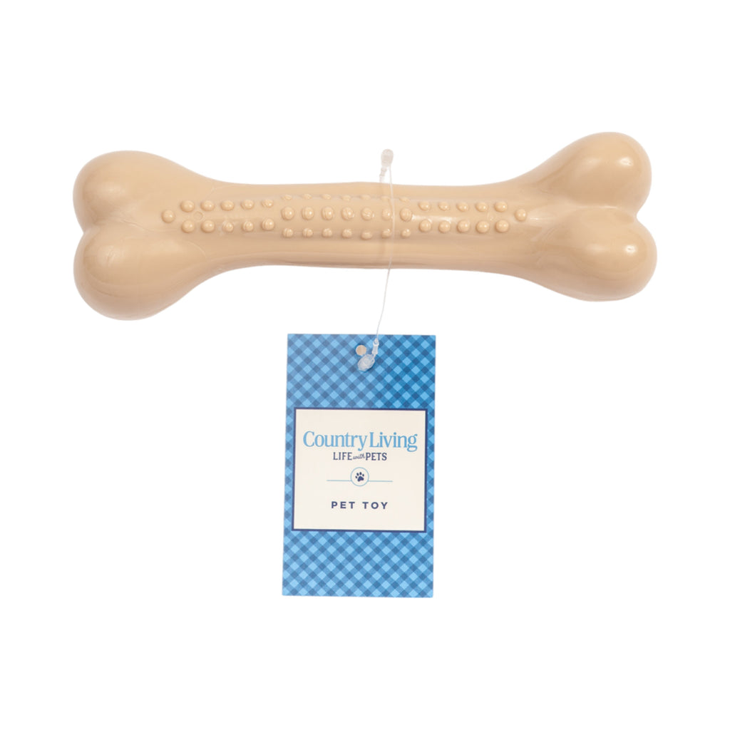 Country Living Nylon Chew Bone Toy for Dogs (Chicken - Flavored), Ideal for Heavy Chewers - Mac's Got More