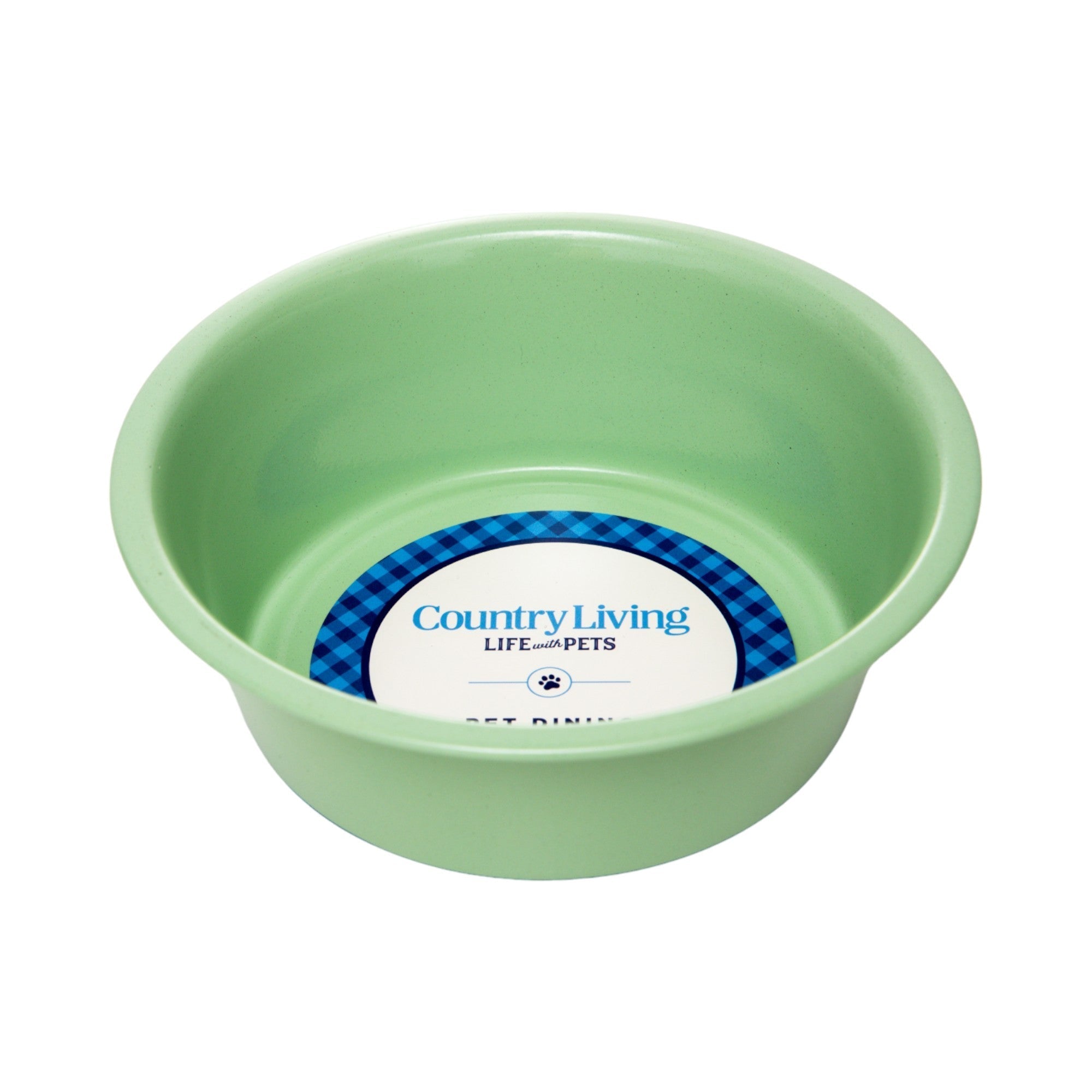 Country Living Set of 2 Coated Stainless Steel Heavy Dog Bowls - Ideal for Medium to Large Breeds - Mac's Got More