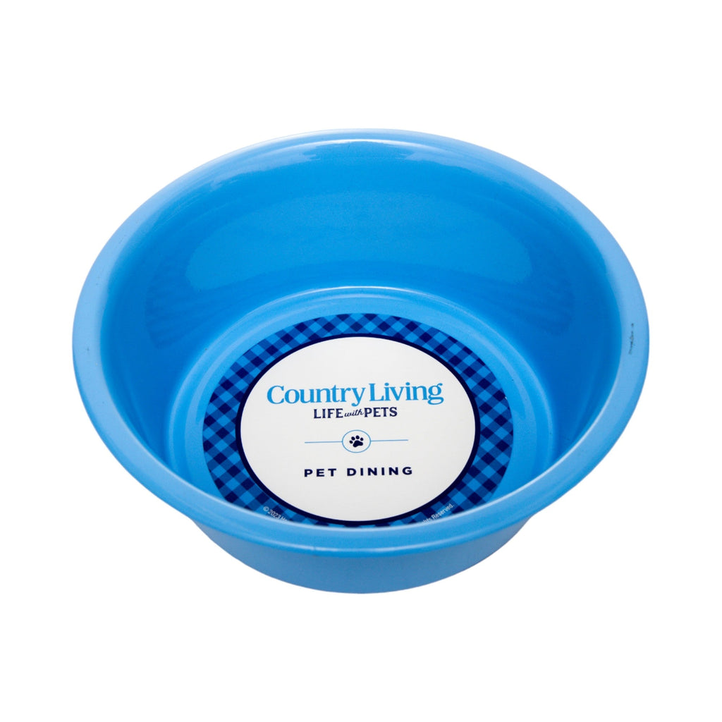 Country Living Set of 2 Coated Stainless Steel Heavy Dog Bowls - Ideal for Medium to Large Breeds - Mac's Got More