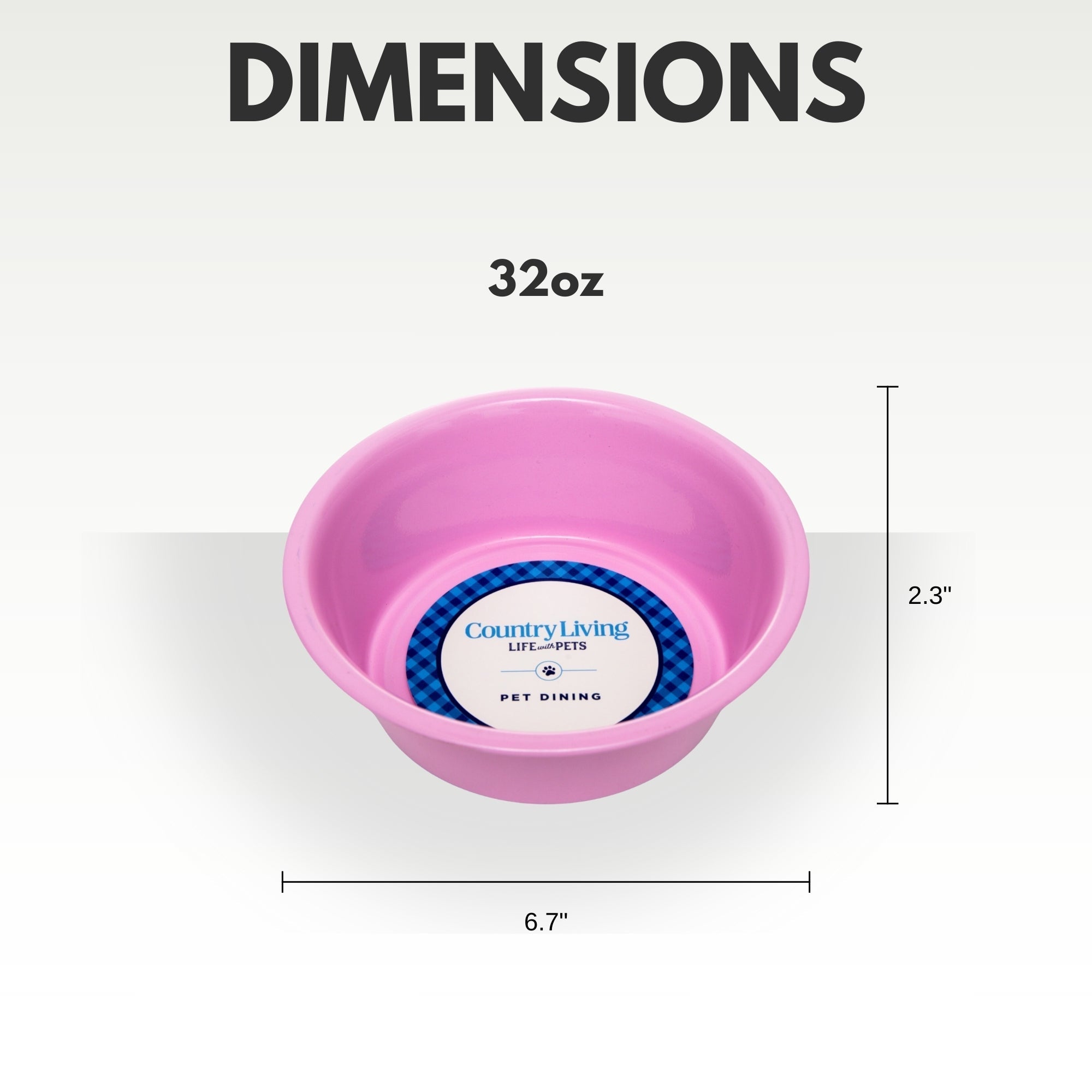 Country Living Set of 2 Coated Stainless Steel Heavy Dog Bowls - Ideal for Medium to Large Breeds - Mac's Got More