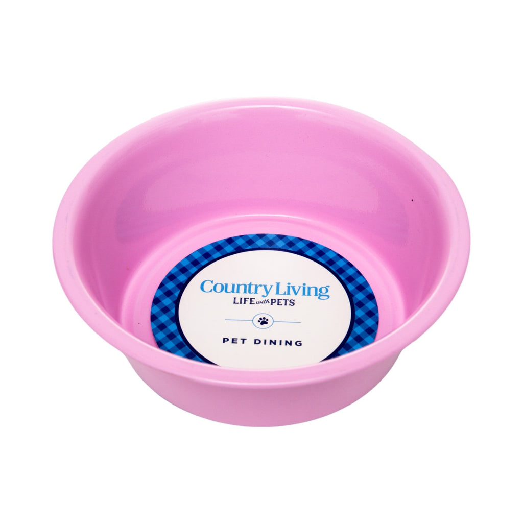 Country Living Set of 2 Coated Stainless Steel Heavy Dog Bowls - Ideal for Medium to Large Breeds - Mac's Got More