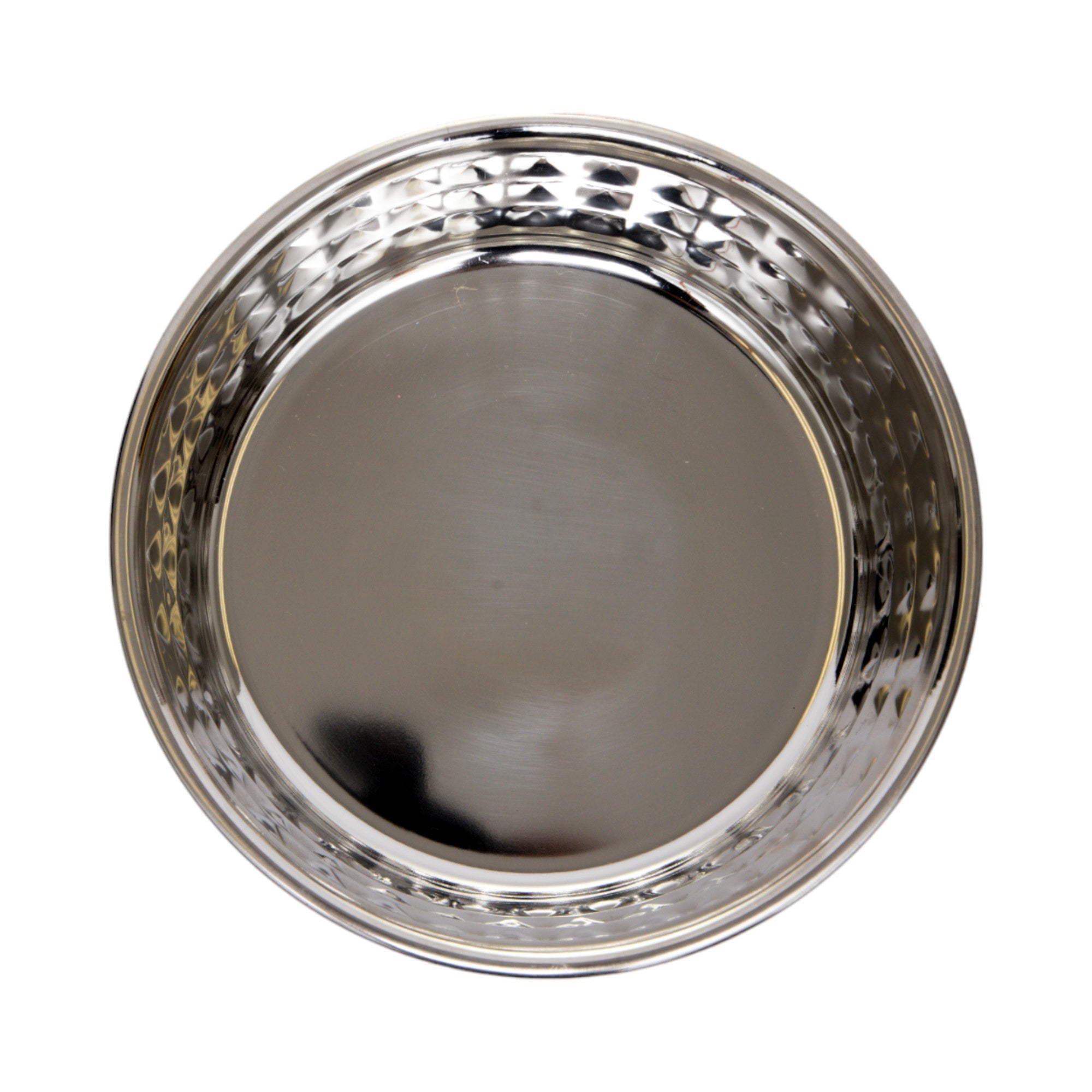 Country Living Set of 2 Hammered Stainless Steel Dog Bowls – Ideal for Extra Large Breeds – Rose Quartz/64oz - Mac's Got More