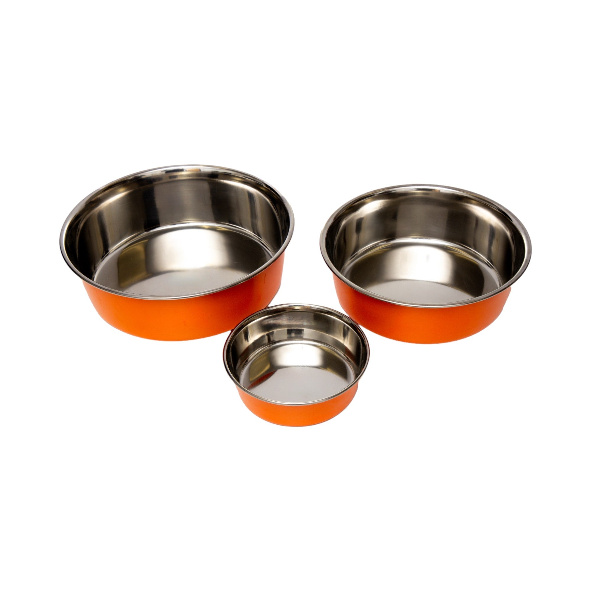 Country Living Set of 2 Heavy Gauge Stainless Steel Dog Bowls - Perfect for Food & Water - Mac's Got More