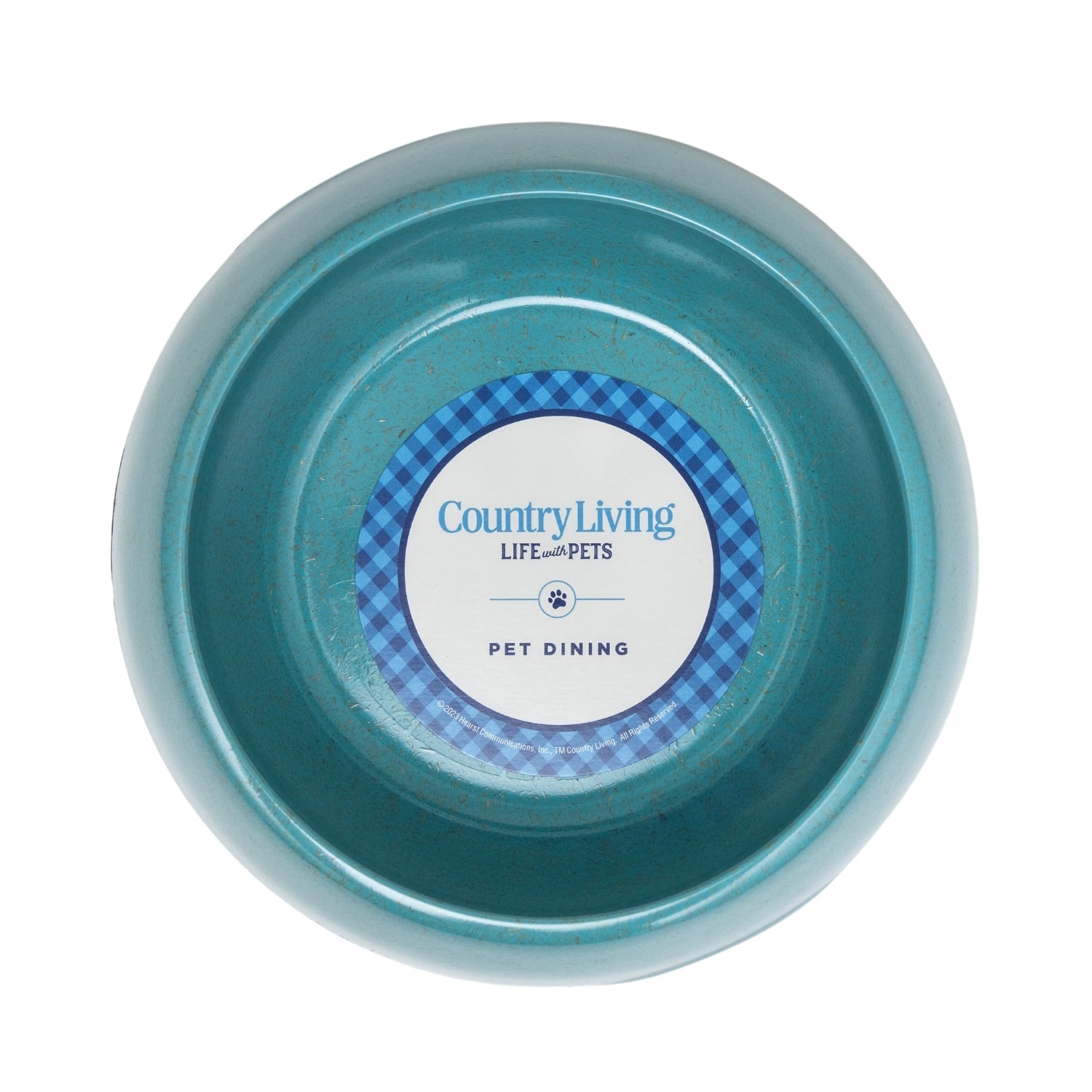 Country Living Set of 2 Natural Fiber Dog Bowls – Teal Blue - Mac's Got More