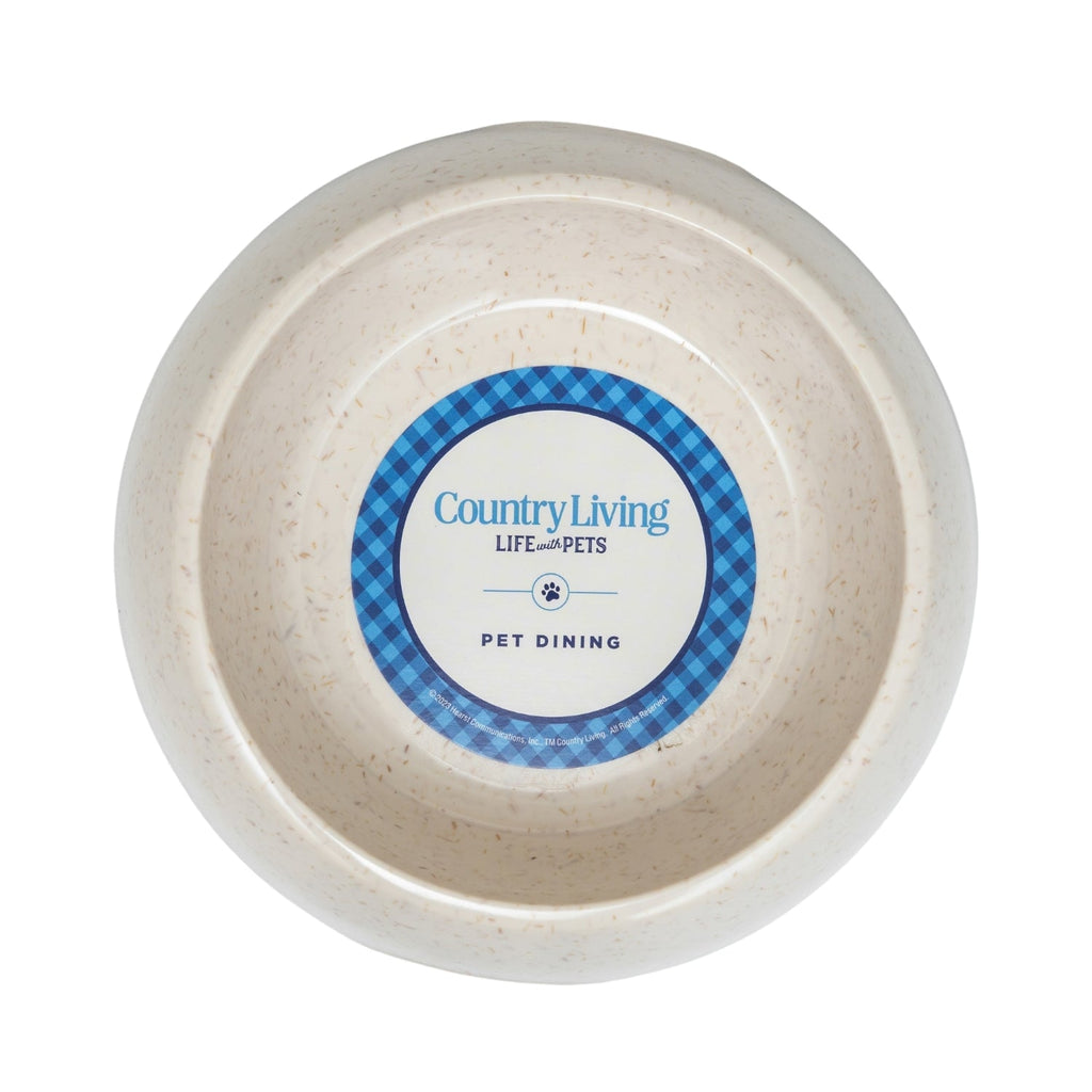 Country Living Set of 2 Natural Fiber Dog Bowls – White Swan - Mac's Got More