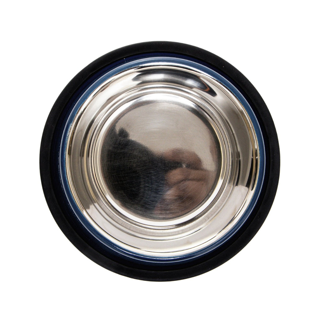 Country Living Set of 2 Ribbed Non - Slip Pet Bowls – Poseidon Blue - Mac's Got More