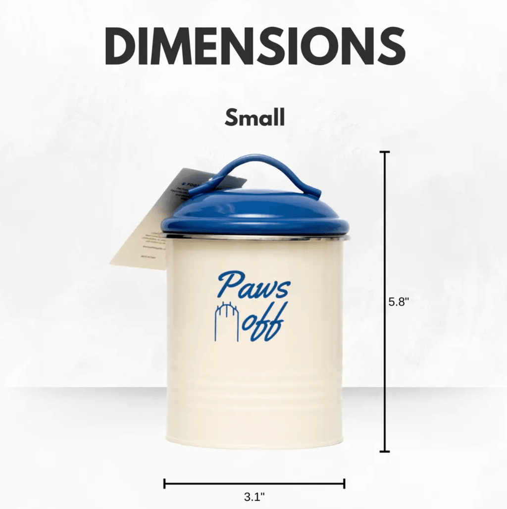 Country Living Set of 3 Pet Treat Canisters, Dog Treat Storage – French Blue Lid - Mac's Got More