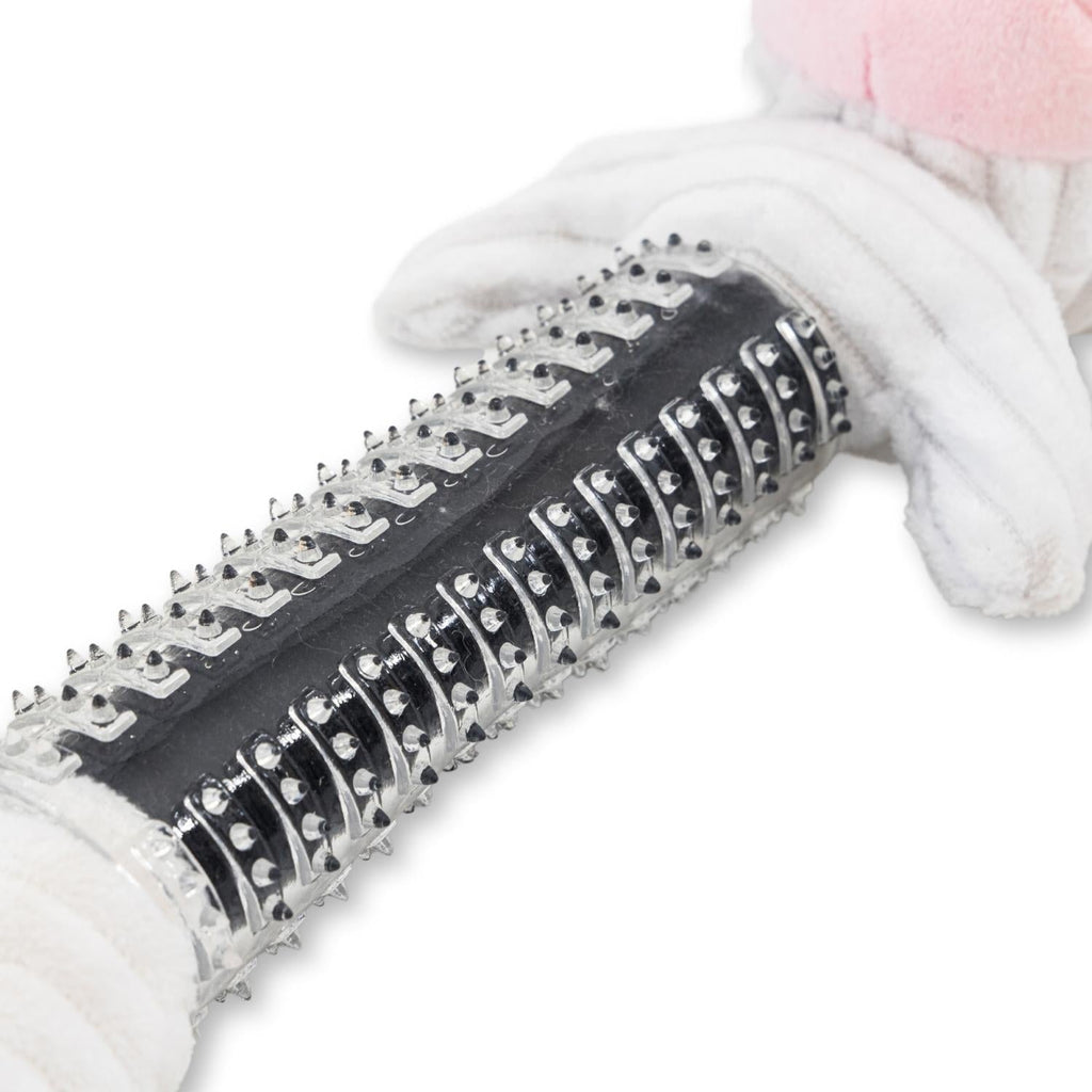 Country Living Thermoplastic Rubber Black & White Cow Plush Dog Toy – with Squeaker & Crinkle Paper - Mac's Got More