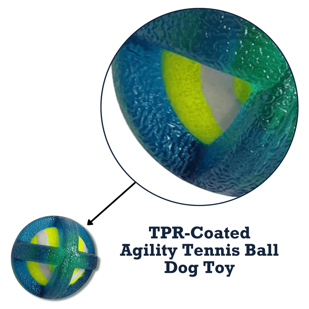 Country Living TPR - Coated Agility Tennis Ball Dog Toy – Durable & Pet - Safe - Mac's Got More