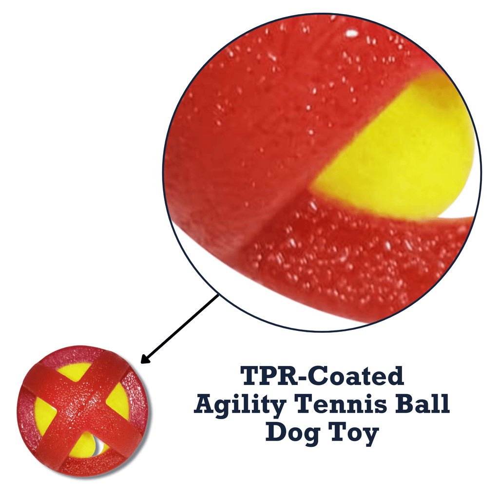 Country Living TPR - Coated Agility Tennis Ball Dog Toy – Durable & Pet - Safe - Mac's Got More