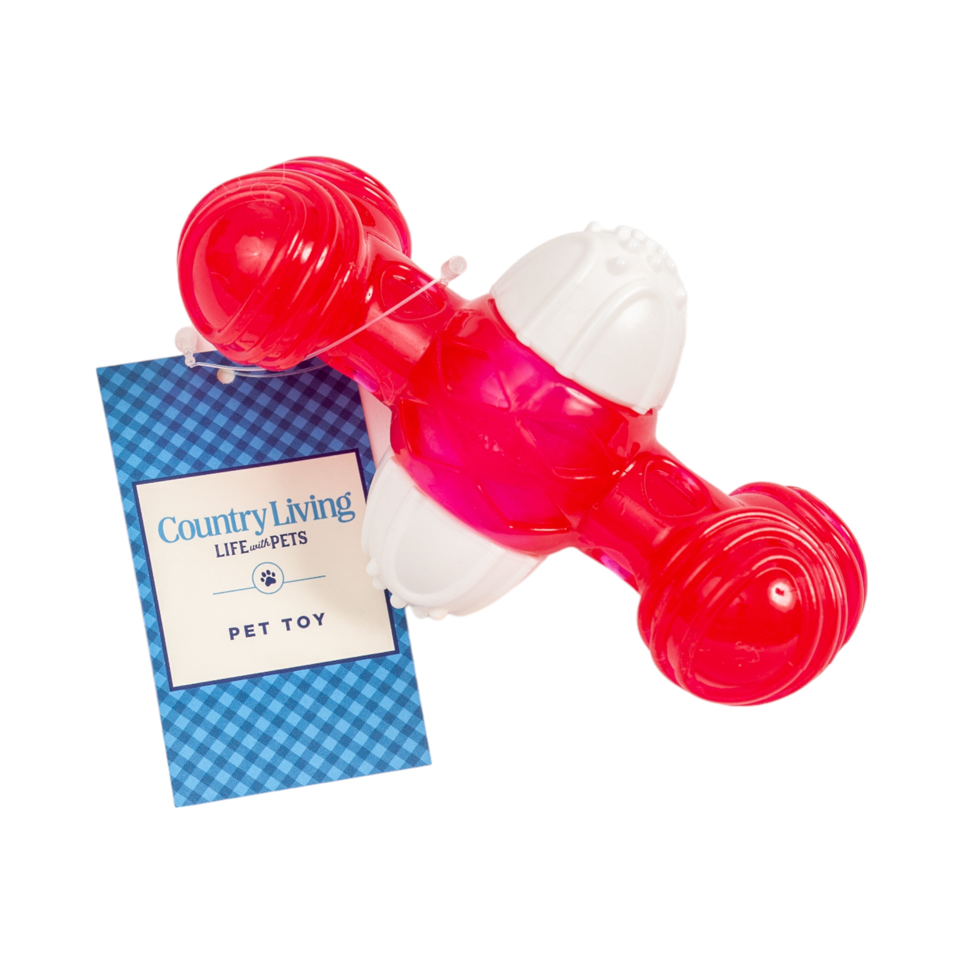 Country Living TPR & Nylon Quacker Bone Chew Toy for Dogs – with Engaging Quacking Sound - Mac's Got More