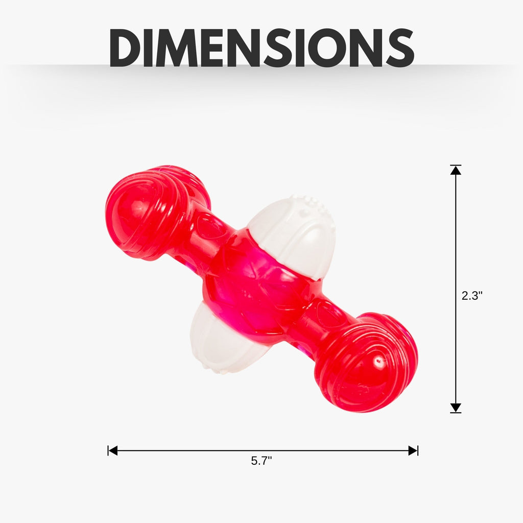 Country Living TPR & Nylon Quacker Bone Chew Toy for Dogs – with Engaging Quacking Sound - Mac's Got More