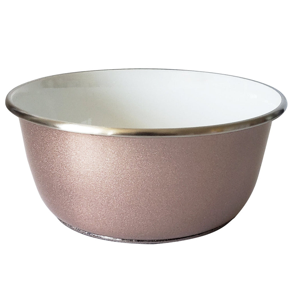 Deep Dog Bowl with Paw Print Design – Stainless Steel Bowl, Ideal for Small, Medium to Large Dogs – Rose Gold - Mac's Got More