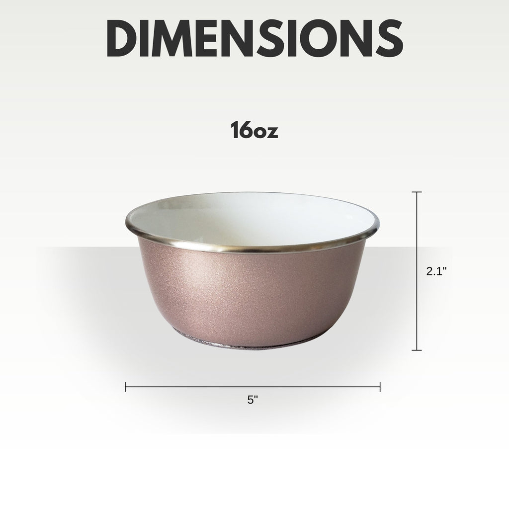 Deep Dog Bowl with Paw Print Design – Stainless Steel Bowl, Ideal for Small, Medium to Large Dogs – Rose Gold - Mac's Got More