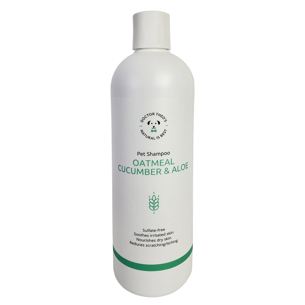 Dr. Theo's Dog Shampoo – Oatmeal, Cucumber & Aloe (16 oz) - Mac's Got More