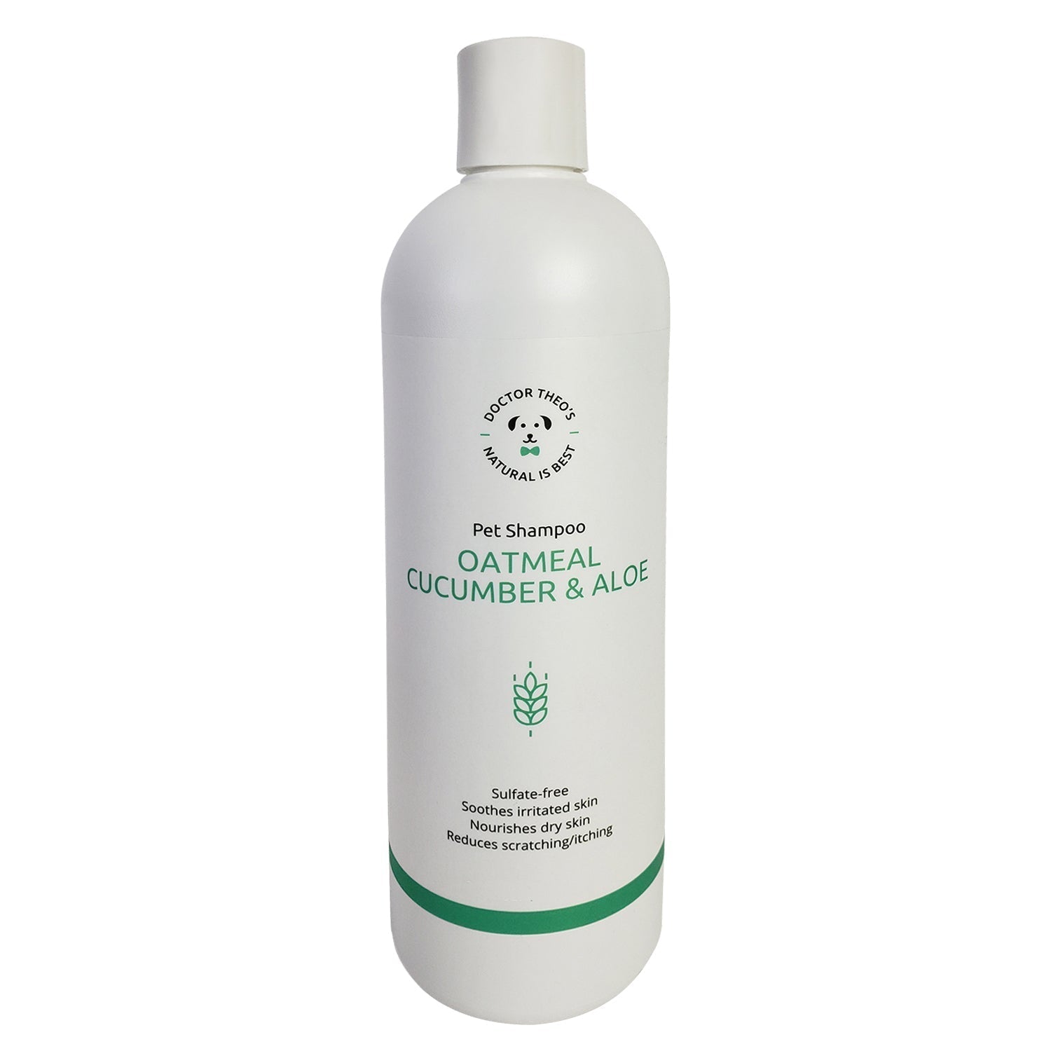 Dr. Theo's Dog Shampoo – Oatmeal, Cucumber & Aloe (16 oz) - Mac's Got More