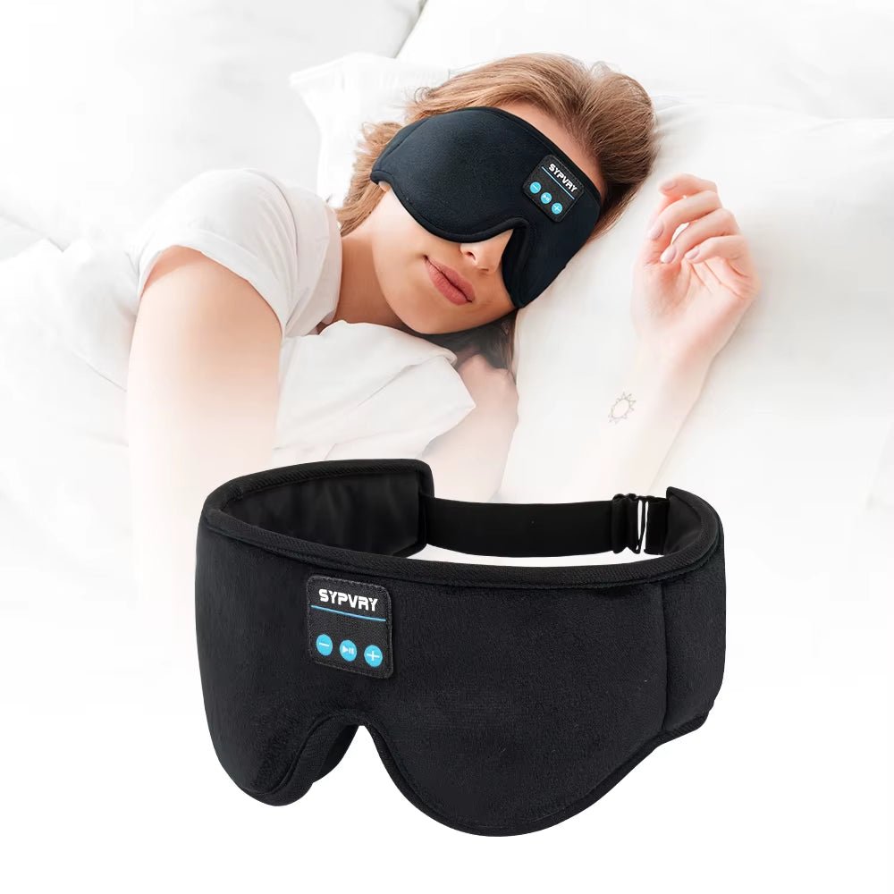 DreamTune 3D: Bluetooth Sleep Mask with Wireless Headset & Adjustable Eye Cover - Mac's Got More