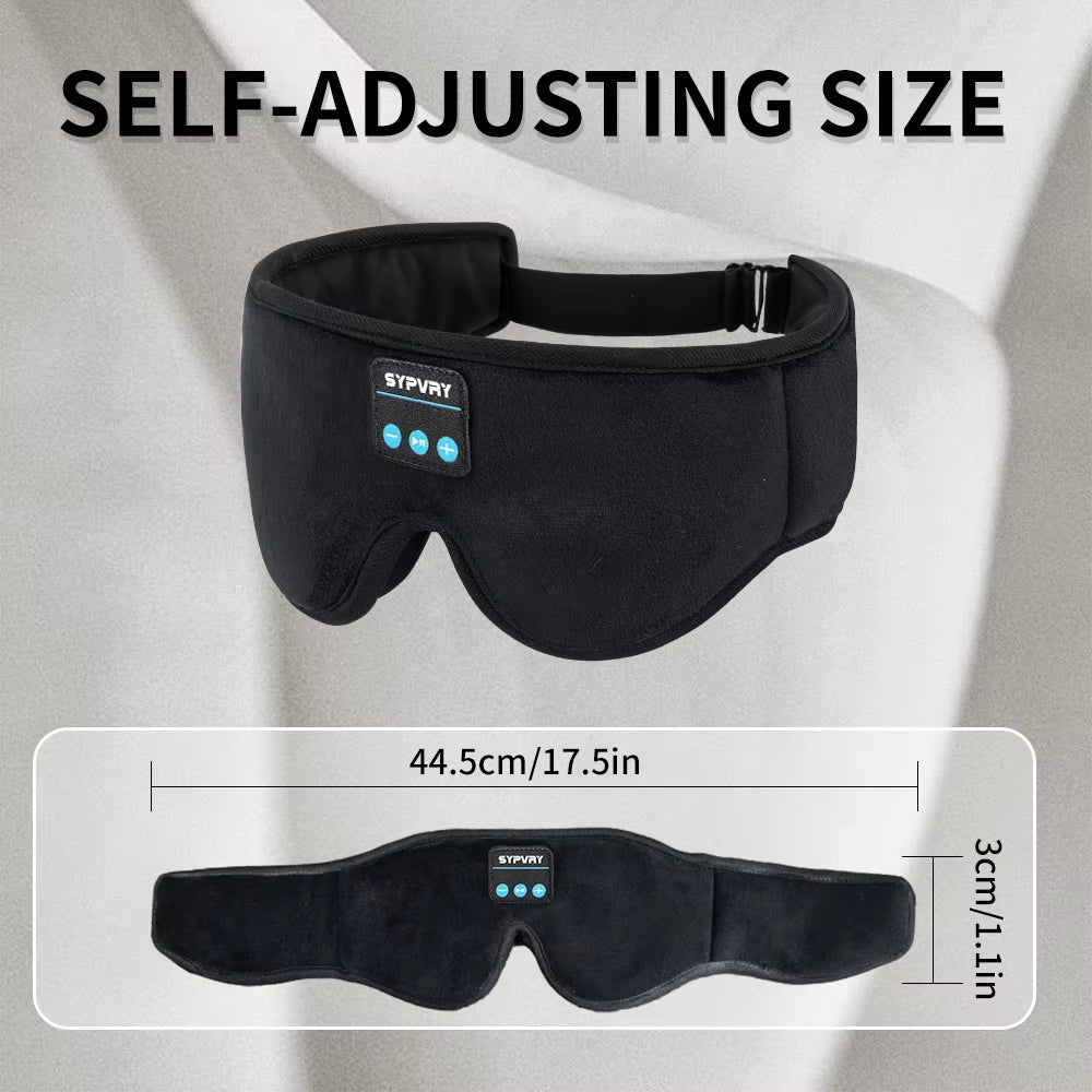 DreamTune 3D: Bluetooth Sleep Mask with Wireless Headset & Adjustable Eye Cover - Mac's Got More