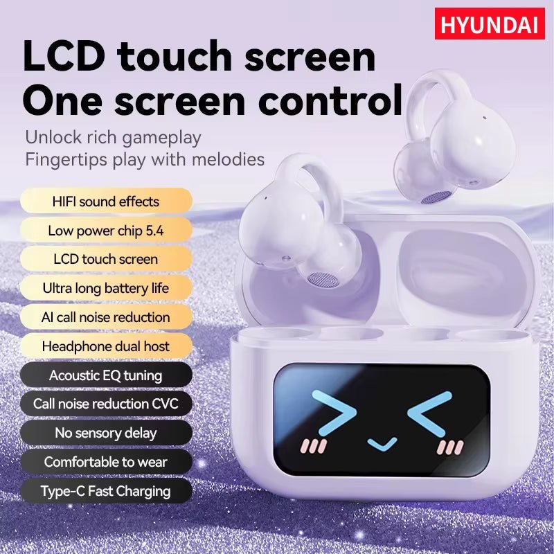 EchoGrip™ M100 ENC Ear Clip Earphones – Style, Sound, and Smart Control - Mac's Got More