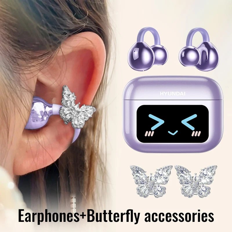 EchoGrip™ M100 ENC Ear Clip Earphones – Style, Sound, and Smart Control - Mac's Got More