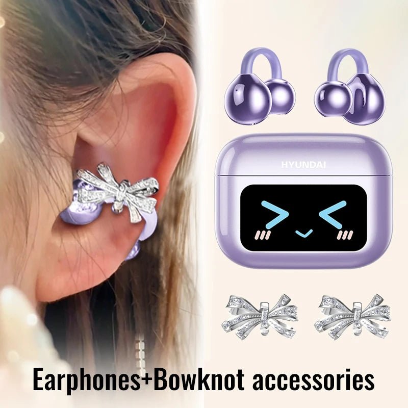 EchoGrip™ M100 ENC Ear Clip Earphones – Style, Sound, and Smart Control - Mac's Got More