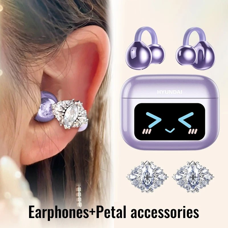 EchoGrip™ M100 ENC Ear Clip Earphones – Style, Sound, and Smart Control - Mac's Got More