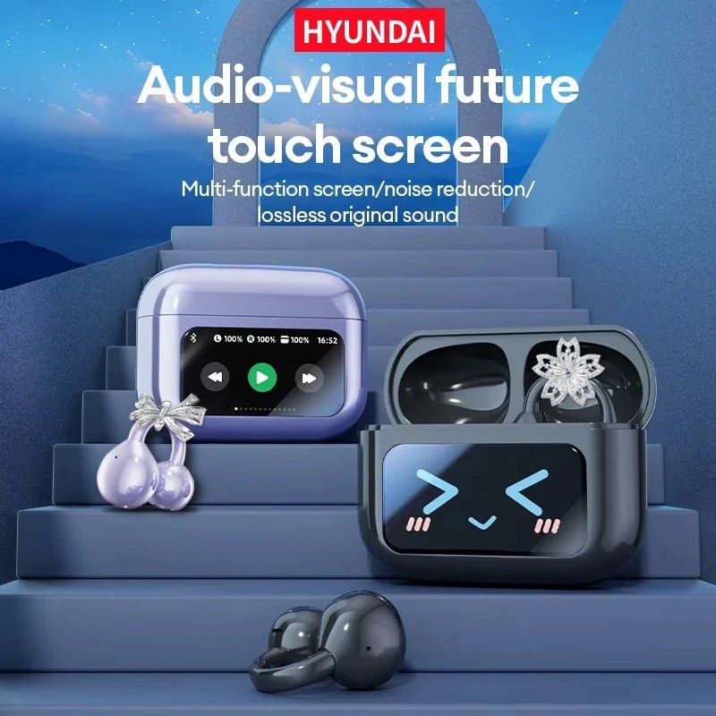 EchoGrip™ M100 ENC Ear Clip Earphones – Style, Sound, and Smart Control - Mac's Got More