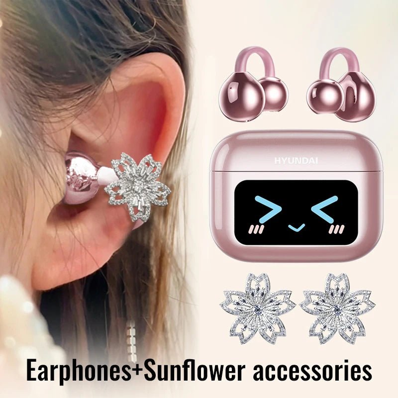 EchoGrip™ M100 ENC Ear Clip Earphones – Style, Sound, and Smart Control - Mac's Got More