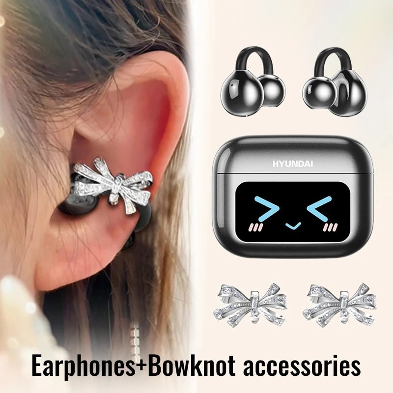 EchoGrip™ M100 ENC Ear Clip Earphones – Style, Sound, and Smart Control - Mac's Got More