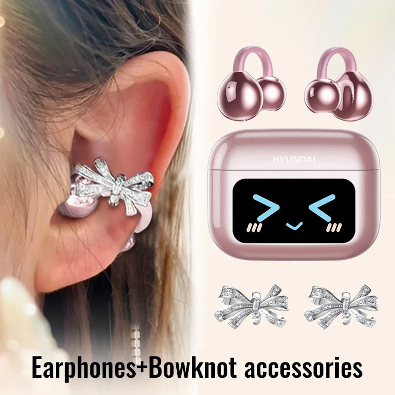 EchoGrip™ M100 ENC Ear Clip Earphones – Style, Sound, and Smart Control - Mac's Got More