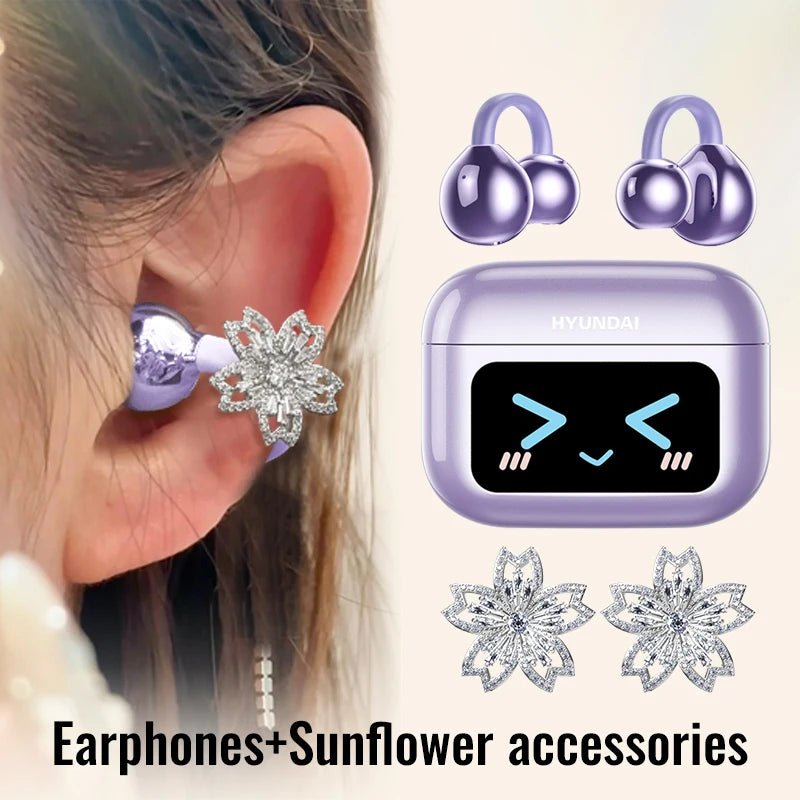 EchoGrip™ M100 ENC Ear Clip Earphones – Style, Sound, and Smart Control - Mac's Got More