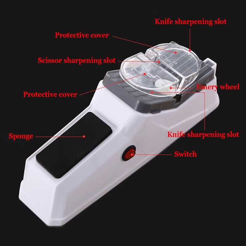 Electric Knife & Scissor Sharpener – Fast, Safe, and Effortless Precision - Mac's Got More