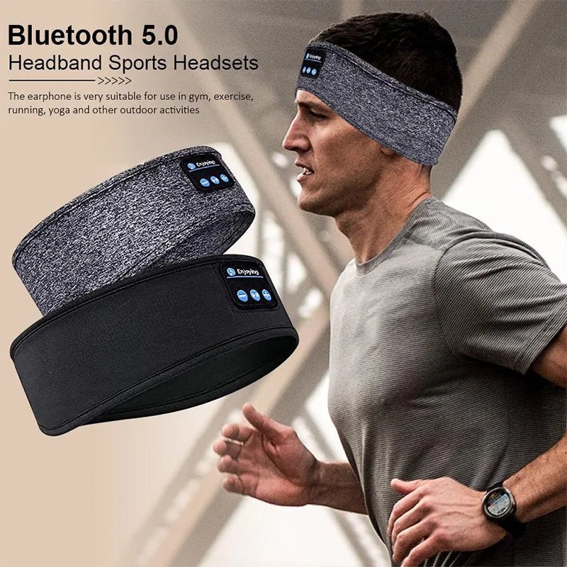 Enjoying Wireless Bluetooth Sleep Headband – Sleep, Sweat, and Stream in Total Comfort - Mac's Got More