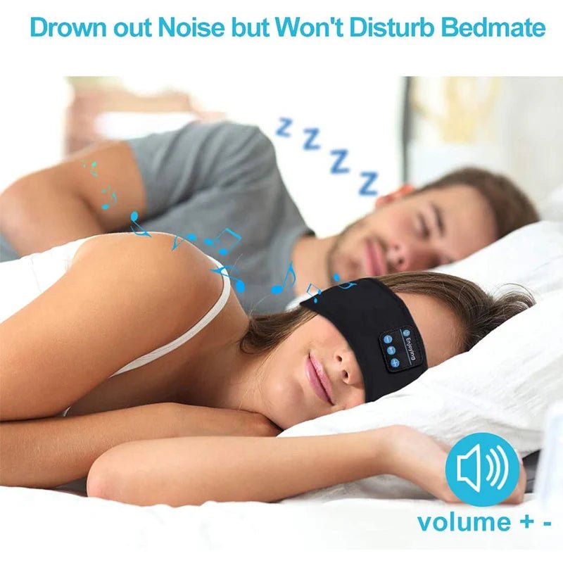 Enjoying Wireless Bluetooth Sleep Headband – Sleep, Sweat, and Stream in Total Comfort - Mac's Got More