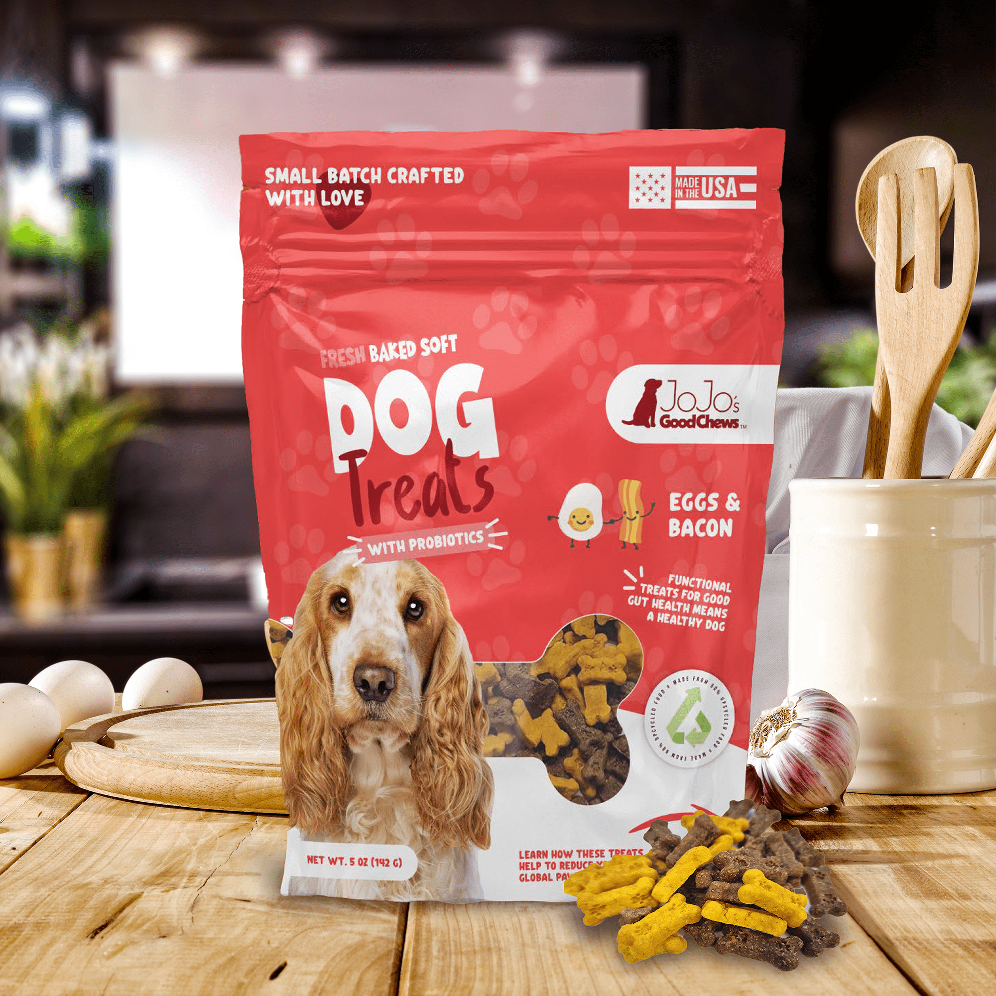 Fresh Baked Eggs and Bacon Soft Dog Chew Treats (2 - Pack) - Mac's Got More
