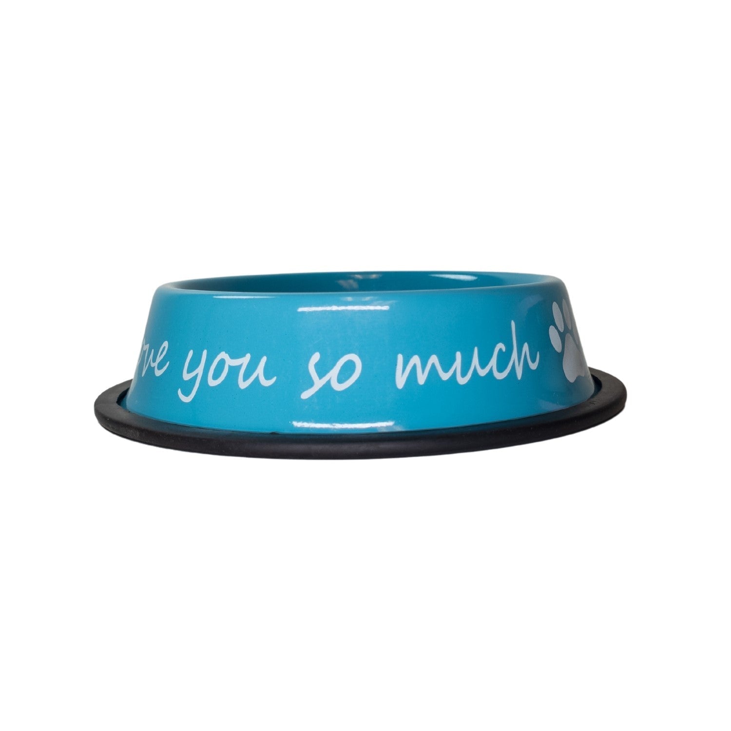 I LOVE YOU SO MUCH Modern Stainless Steel Dog Bowl – 24oz - Mac's Got More