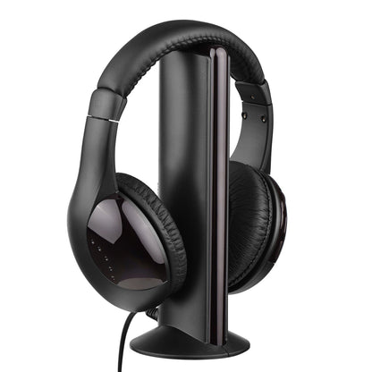 MH2001 Wireless Headphones 5-in-1 Functionality with FM Radio & TV Support On-Ear