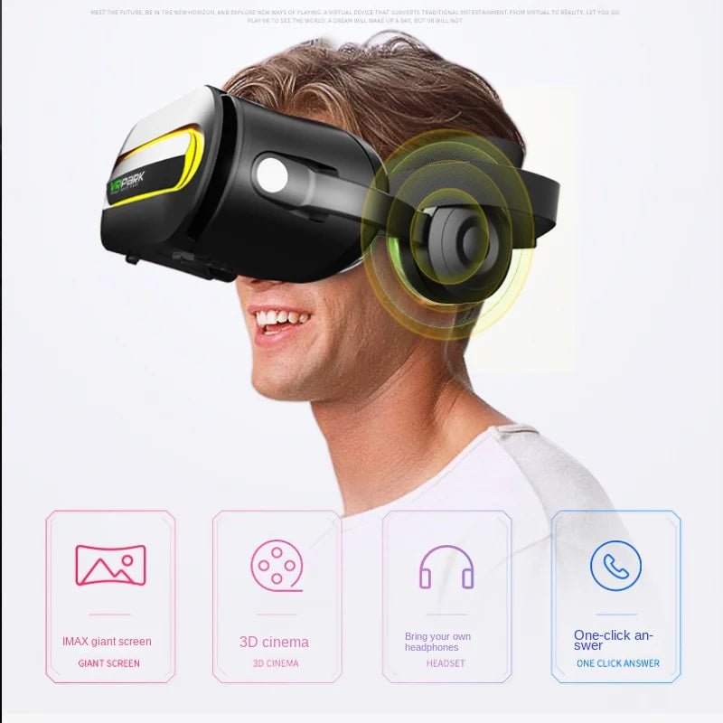 J60 Bluetooth 5.0 3D VR Smart Virtual Reality Glasses with Headset - Mac's Got More