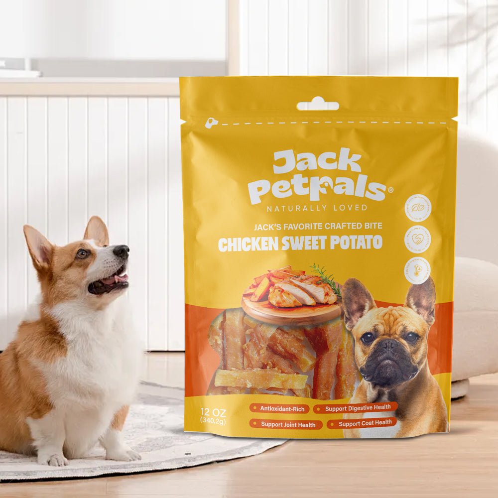 Jack PetPals Crafted Bite Chicken Sweet Potato Dog Treats (12oz) - Mac's Got More