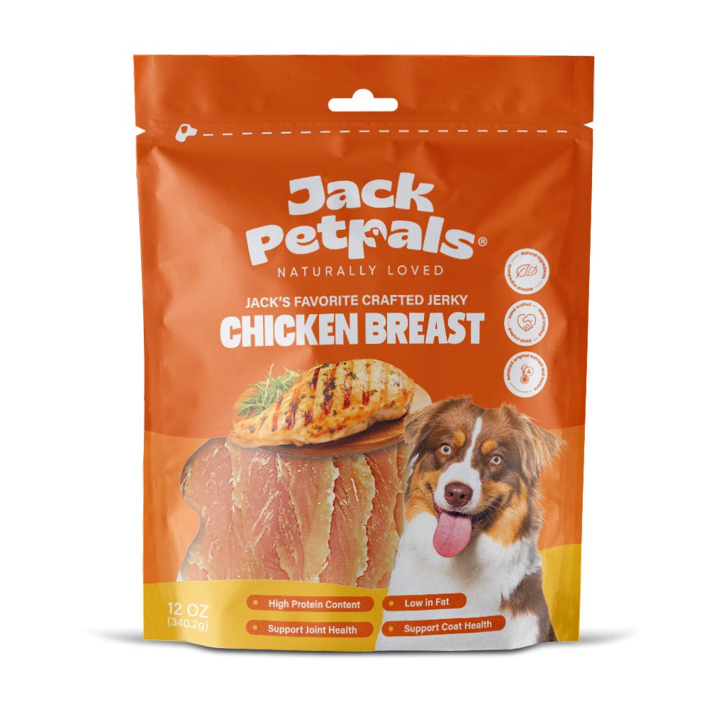 Jack PetPals Handcrafted Jerky Chicken Breast Dog Treats (12oz) - Mac's Got More